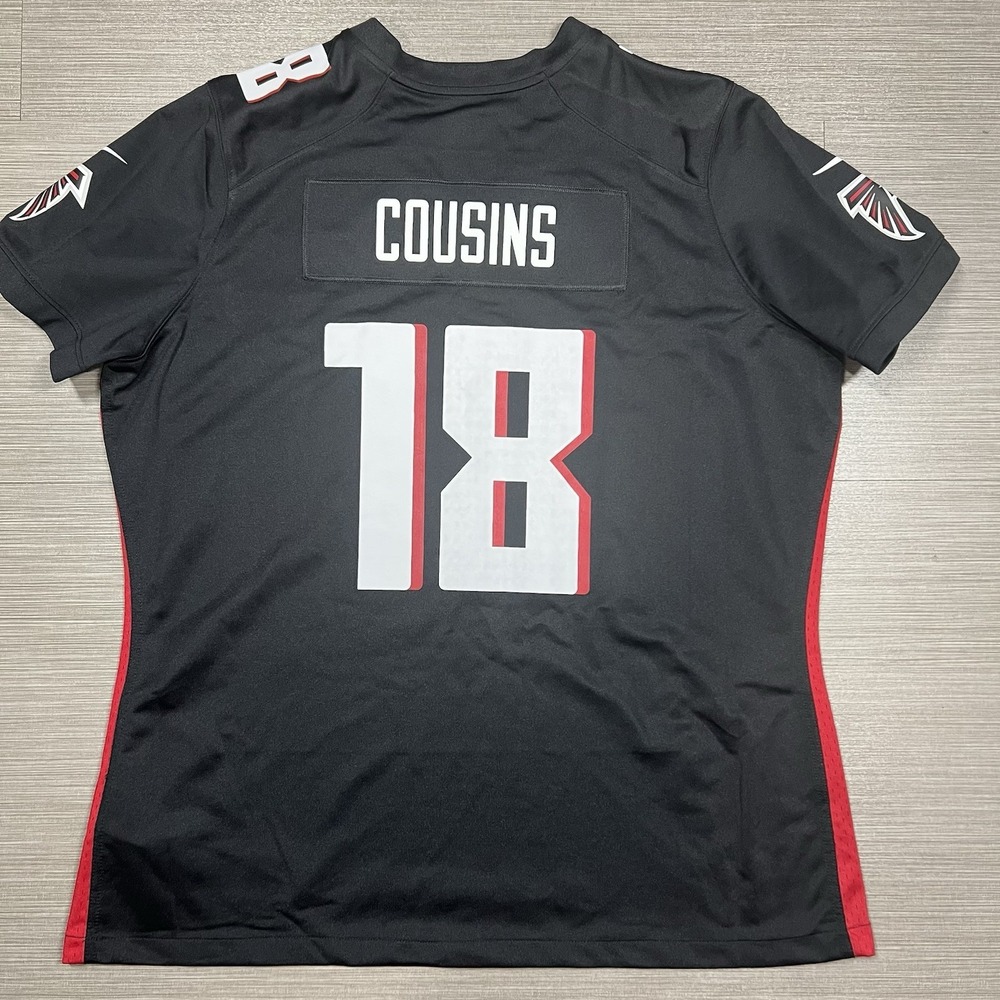 Nike Atlanta Falcons Kirk Cousins #18 NFL On Field Jersey Black Women's 2XL NWOT